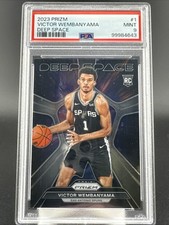 2023 Panini Prizm Victor Wembanyama Deep Space RC #1 Spurs PSA 9