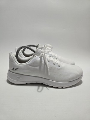 Skechers Goga Max Slip On GoWalk 5GEN Damen Sportschuhe UK Größe 6 weiß 