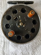 Vintage Speedia 4 Inch Dia Centrepin Fishing Reel. Narrow Spool