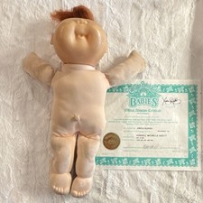 Cabbage Patch Kids 1991 Baby Doll Red Hair Bl...