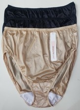 Velrose Lingerie Shadowline French Cut High-Leg Panties 17842 NEW Size 10 Beige