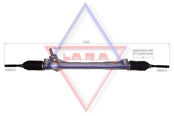 La.R.A. Lenkgetriebe-Spannkasten 370004 FüR Toyota-image