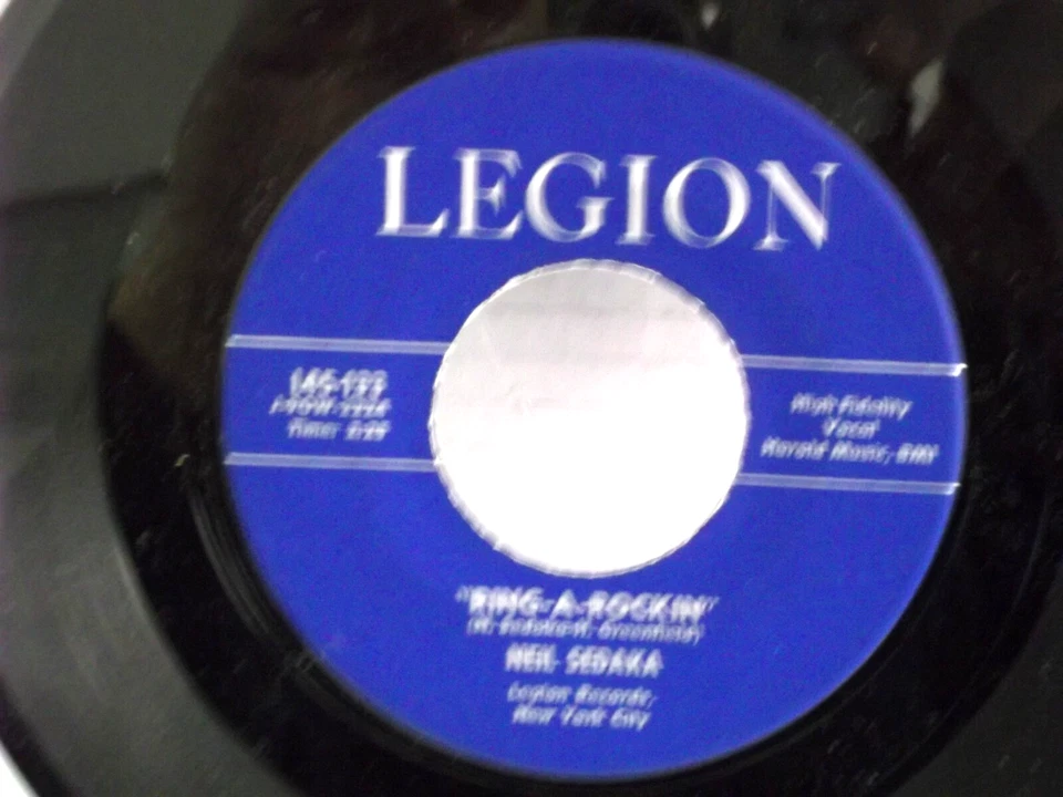 Neil Sedaka,Legion 133,"Ring-A-Rockin'",US,7" 45,First Single Release!!,1958,M — 第 2/2 张图片