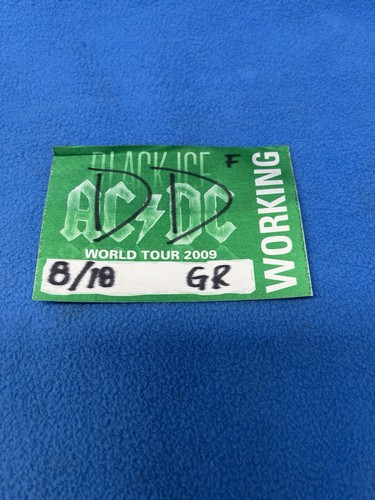 AC/DC 2009 Black Ice Tour Backstage Pass | eBay