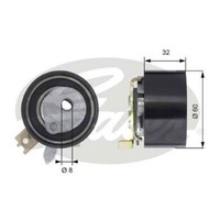 Gates Spannrolle Zahnriemen FüR Dacia Duster Lodgy 1.5 Dci Renault Kangoo T43014
