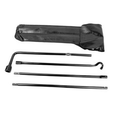 Spare Tire Tool Kit with Tire Jack Handle and Wheel Lug Wrench Compatible with