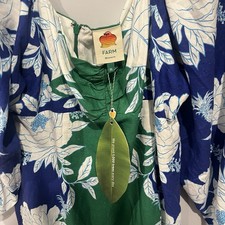 Farm Rio x Anthropologie OTS Floral Mini Dress XL NWT Soft Garden Elevated Basic