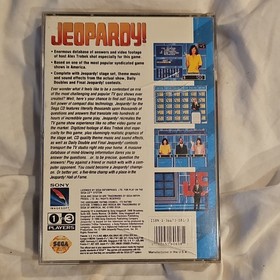 Sony Imagesoft Jeopardy! Sega CD 1994 Quiz & Trivia Manual Included 1-3 Players