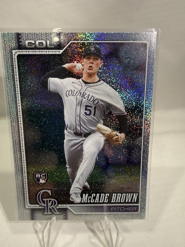 2026 Topps Series 2 Mckade Brown RC Sparkle Glitter Refractor - Rockies