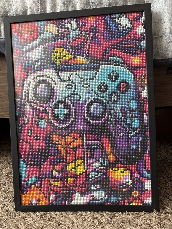 Gamers Diamond Art For The Game Room Sealed And Framed