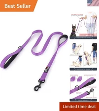 Reflective Heavy Duty Dog Leash 5ft - Comfort & Safety for Medium-Large Dogs
