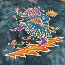 Liquid Blue Greatful Dead Tie Dye Jester Size XL
