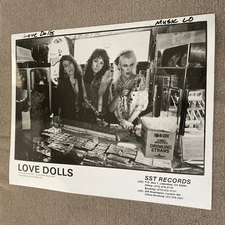 Love Dolls Press Photo 8x10”. Love Dolls Superstar Soundtrack, SST Records.