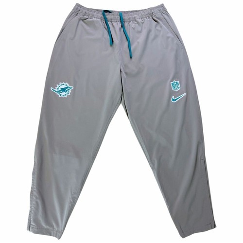 Miami Dolphins Nike Player Issued Travel Pants Ryan Crow NFL Sideline Grey 2XL