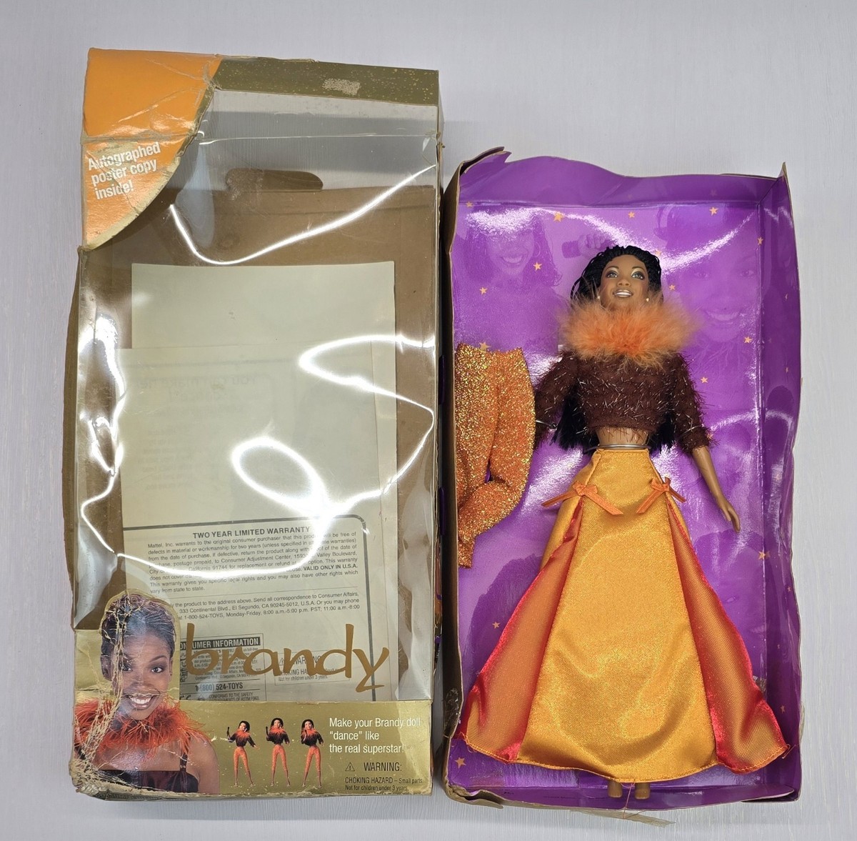 1999 Vintage Mattel BRANDY Doll & Poster New - Damaged Box | eBay