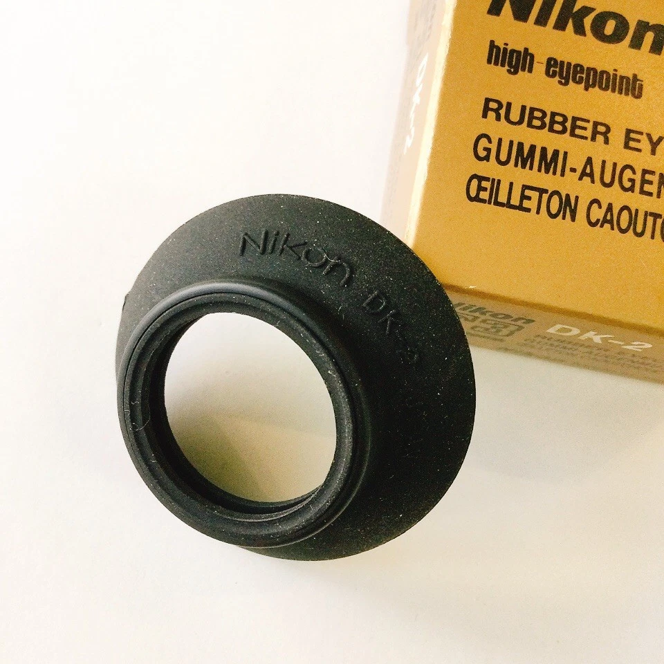Ocular de goma Nikon DK-2 para punto de vista alto F3T F5 F4 F4s manuales en inglés Foto 4 de 4