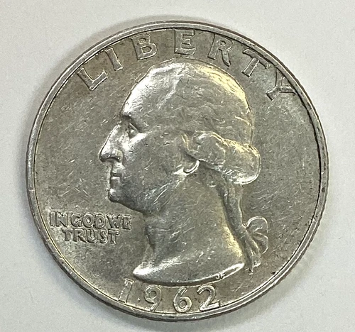 1962-D Washington Quarter - Free Shipping