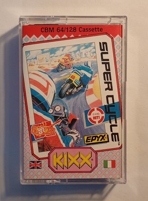 SUPER CYCLE - KIXX Version - Commodore 64 C64 C128 - GETESTET & FUNKTIONSFÄHIG