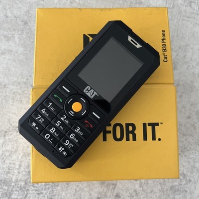 UNBENUTZT Cat B30 schwarz 128MB 3G Dual Sim Rugged Bar Style 2,0'' Handy