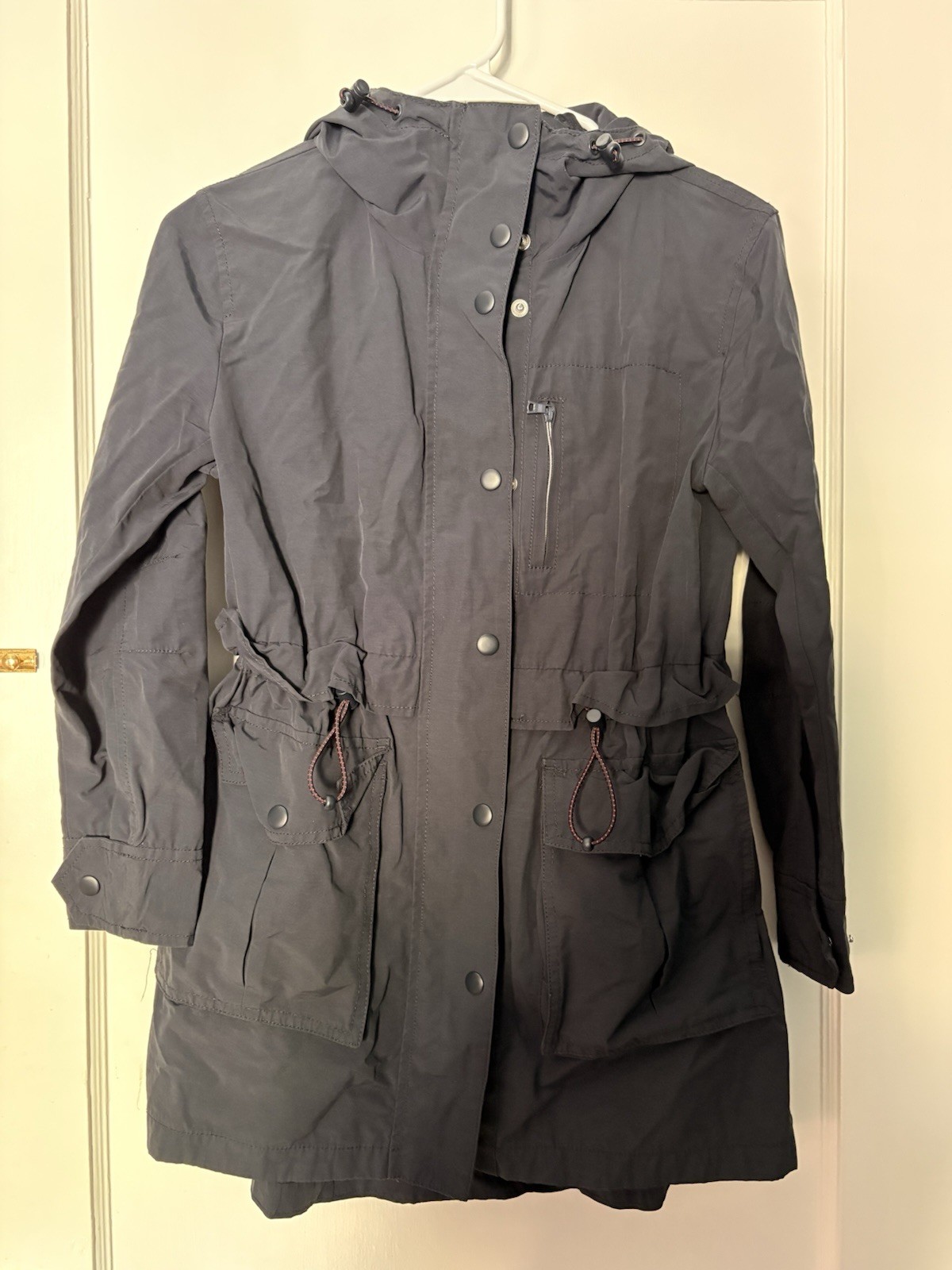 Jcrew Women’s Rain Jacket Size XXS Petite Navy Blue