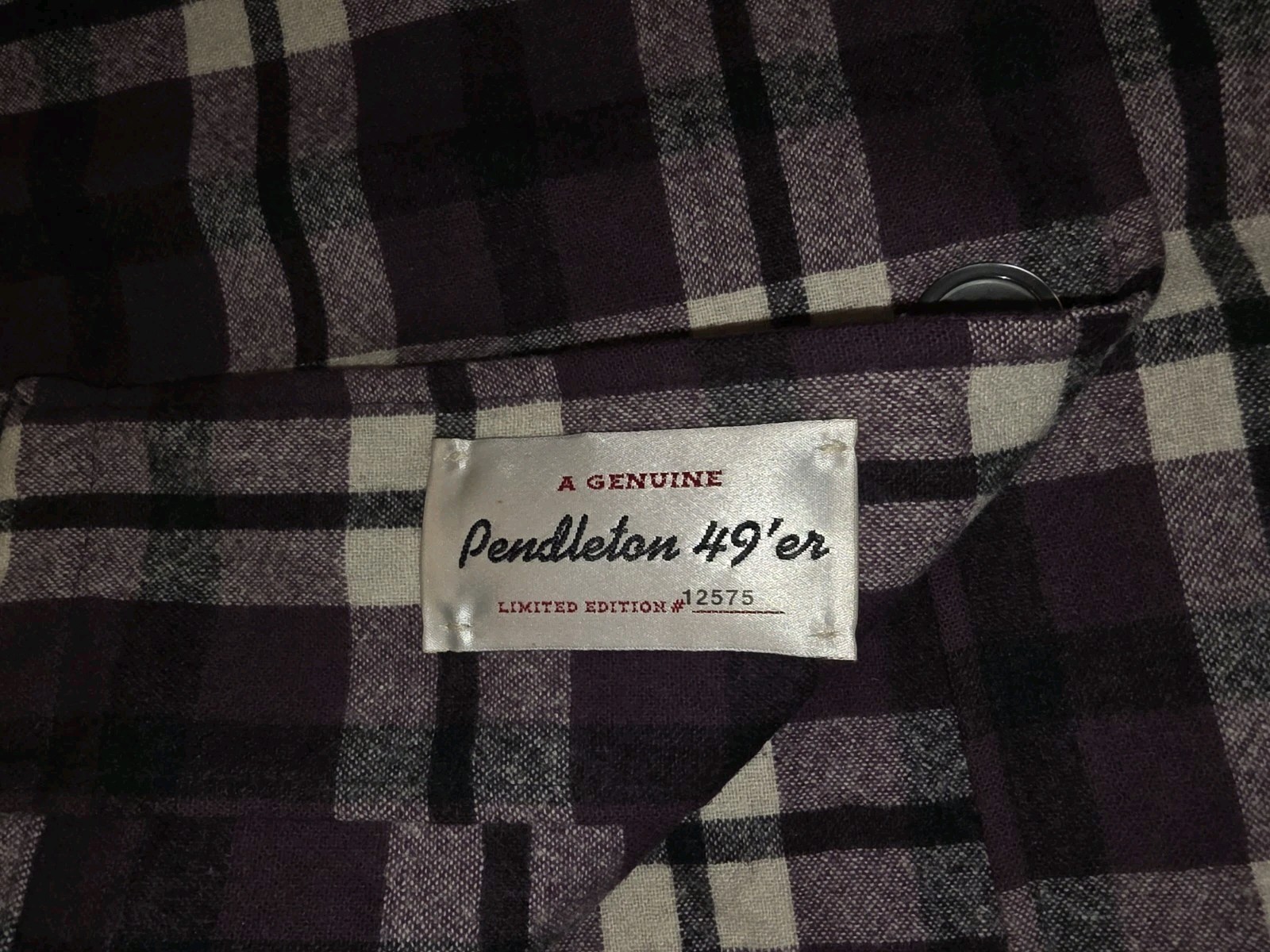 Pendleton Jacket Womens L 49er Jacket Purple Chec… - image 4