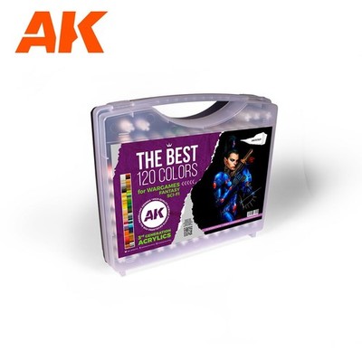 AK Interactive Farben 8435568333482 Airbrush AK 11707 Koffer Colors Set
