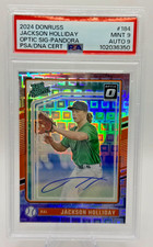 2024 Panini Donruss Jackson Holliday #184 Pandora Prizm Auto  /25 - PSA/Auto  9