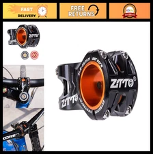 Durable 31.8mm MTB Bike Stem 35mm, Ultralight 0° Bicycle Stem with Gasket, DH AM