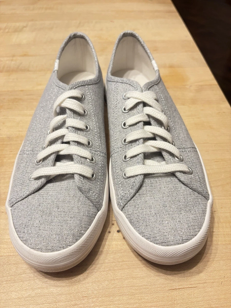 Keds Women's Point Lace Up Sneaker, Cream Glitter, 5.5