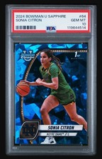 Sonia Citron 2024-25 Bowman U Chrome Basketball Sapphire #64 PSA 10 Notre Dame