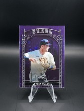 2024 Leaf Trinity Tyler Black Purple Star Refractor /49 #S-96 Milwaukee Brewers 