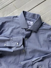 Ryan Seacrest Distinction Men's Slim Fit Non-Iron Long Sleeve Shirt 16 34/35