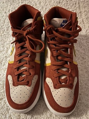 Nike 'DUNK HIGH UP' Größe 41  Farbe Rot, Creme, Gelb & Blau *Neu/ungetragen