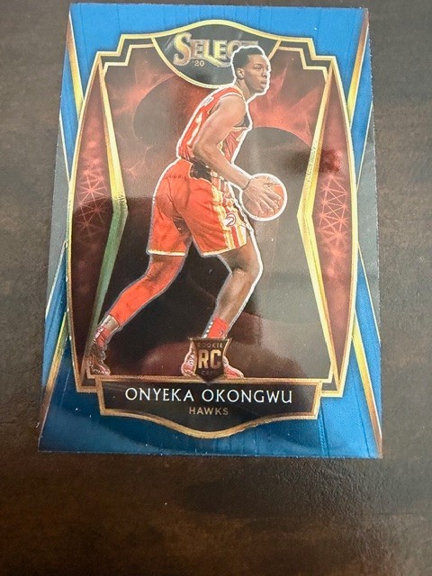 2020-21 Onyeka Okongwu Panini Select basketball card - #186 - Atlanta Hawks