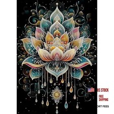 Diamond Art Kits for Adults - Mandala Lotus Flower Diamond Painting Kits lotus