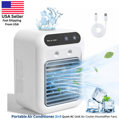 Portable Air Conditioner 3in1 Quiet AC Unit Air Cooler /Humidifier /Cooling Fans