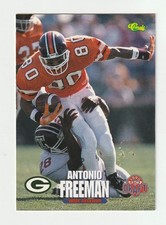 1995 Classic NFL Draft #71 Antonio Freeman rookie card, Green Bay Packers. rookie card picture