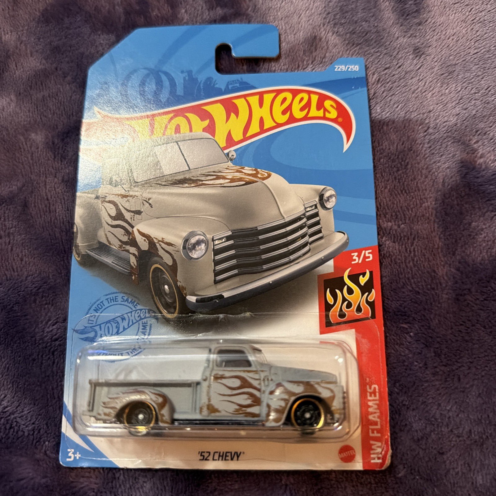 2021 Hot Wheels Gray Rusty 52 Chevy Pickup Truck Classic Antique 229/250