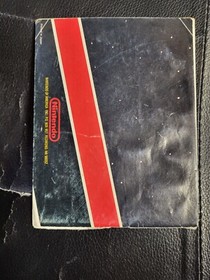 Super Mario Bros Duck Hunt NES MANUAL ONLY Authentic / THE FRONT PAGE HAS RIPPED