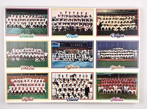 1978 SELTENE Topps vollständiges Blatt | 26 Team-Checklisten - ungeschnitten - Bild 3 von 10