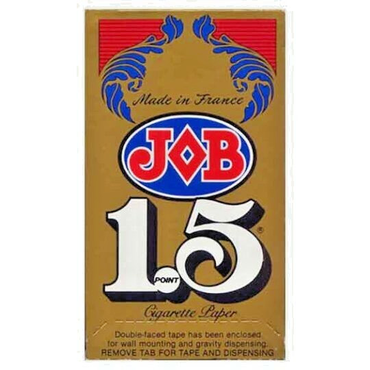 Job 1.5 Cigarette Rolling Paper Set Size 1-1/2 24 Booklets (1 Box) 100% Natural Job 1.5 Cigarette Rolling Paper Set Size 1-1/2 24 Booklets (1 Box) 100% Natural