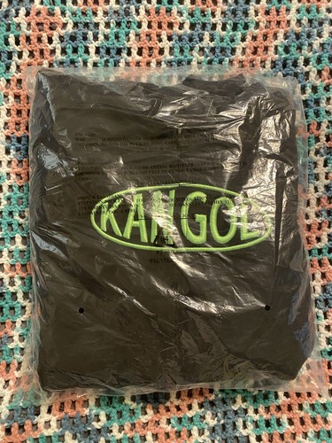Sudadera con Capucha Kangol Workwear Bordada Cremallera Completa Negra Talla XL Hip Hop Estilo Retro - Imagen 21 de 23