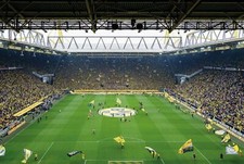 384x260cm Vlies Fototapete BVB Fan Choreo Borussia Dortmund Fußball Stadion XXL