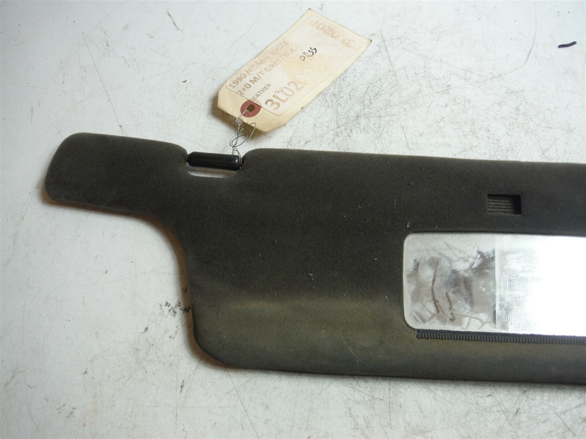 1990 NISSAN 300ZX PASSENGER RIGHT SUN VISOR SHADE ASSEMBLY OEM