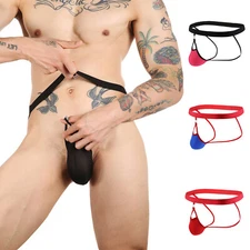 ZONBAILON Men's Underwear Elastic Strap Double Ding Hip Sexy Thong