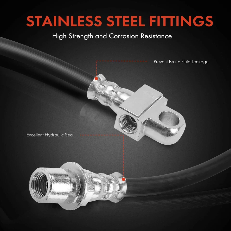 Manguera hidráulica de freno central trasero para Chevrolet Silverado 1500 GMC Sierra 1500 Foto 4 de 4