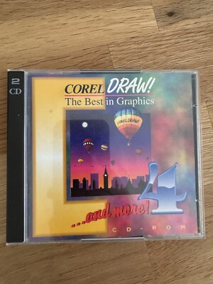 Corel Draw 4 (2 Disc CD-ROM) + Handbuch Und Installation Guide