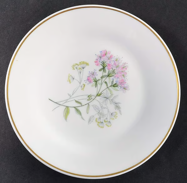 RICHARD GINORI Primavera Pink & Yellow 8” Salad Plate Fine Bone