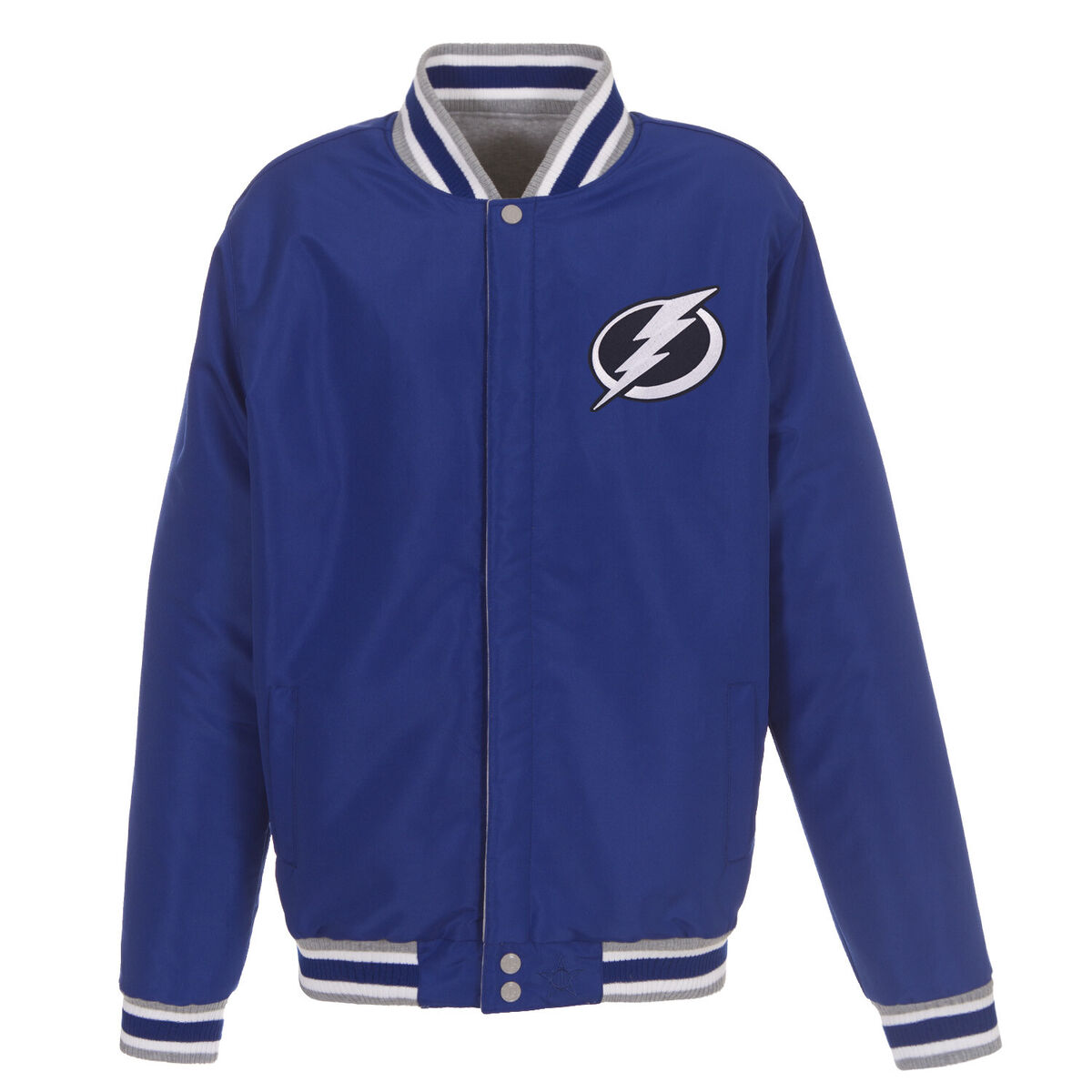 NHL Tampa Bay Lightning Reversible Full Snap Fleece Jacket NHL Tampa Bay Lightning Reversible Full Snap Fleece Jacket