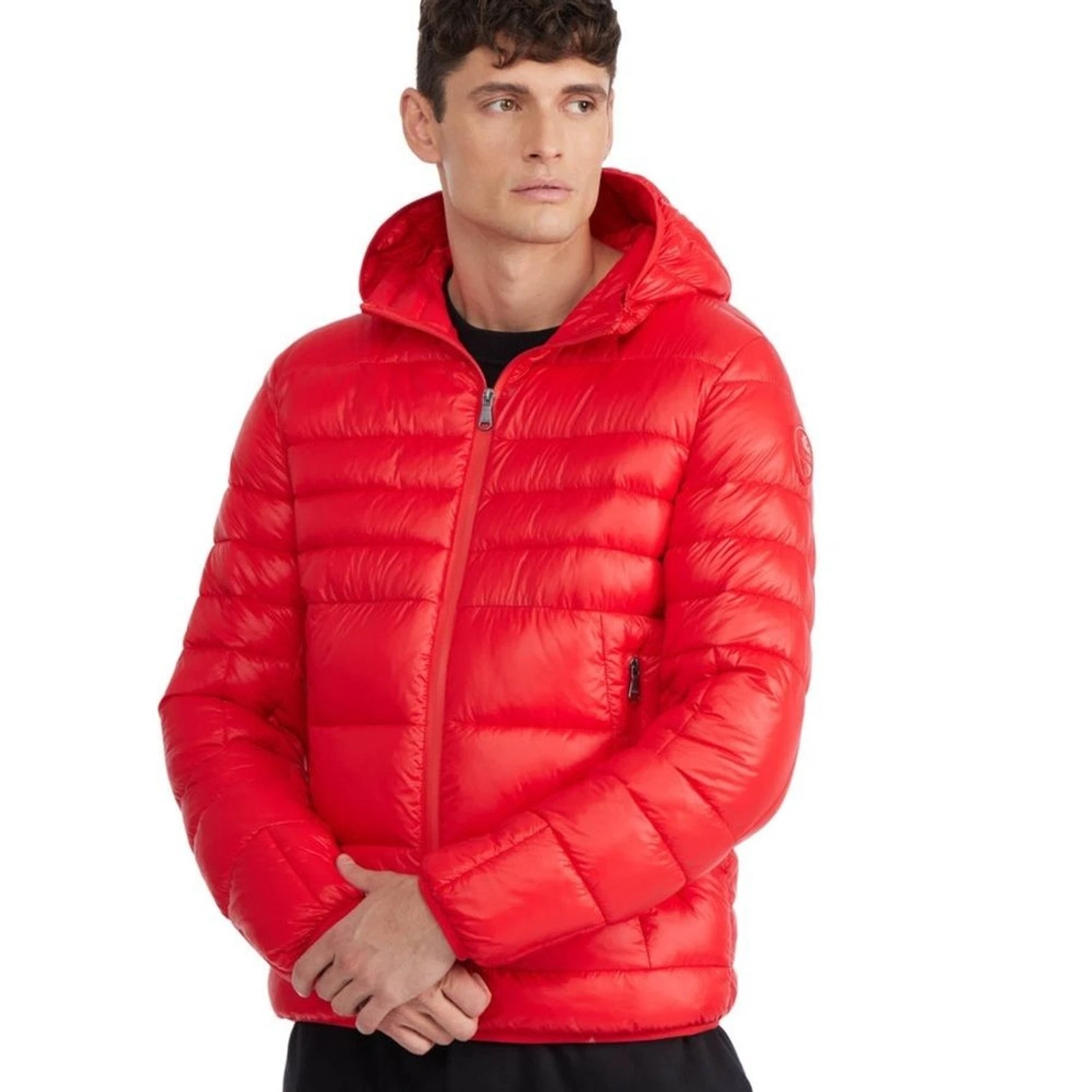 PAJAR NAVI MEN'S PACKABLE LIGHTWEIGHT PUFFER Size L Red Color